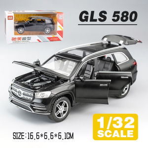 LEO 1:32 Benz GLS580 diecast model car toy cars for boys toys car for kids gift for birthday SUV Scale1/32