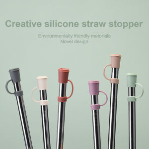 Vogvigo 1PC Silicone Straw Tips Cover Cute Reusable Drinking Straw Tips Lids Dust-Proof Straw Plugs for 12mm Straw Tips for Decor