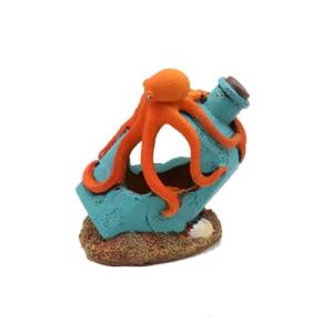 Octopuses Resin Stone Drifting Bottle For Aquarium Decoration Lightweight Fish Tanks Ornaments Easy To Assemble