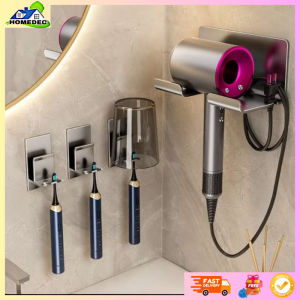 Wall toothbrush holder Toothbrush Rack Shelf Perforation-Free Toilet Wall-Mounted Mouthwash Cup Tooth
