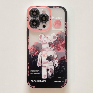 Case Vivo V21 5G Y12 Y15 Y17 Y15S Y15A 2021 Y15C Y01 Y33S Y33T Y21 Y21A Y21E Y21S Y21T Y55 Y75 T1 5G Casing Softcase Silikon  Karakter Smile GLOOMY BEAR With Protector Camera