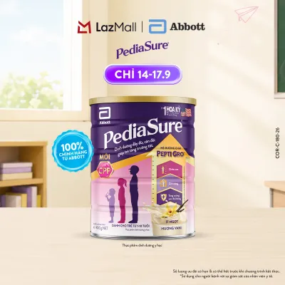 Thực phẩm dinh dưỡng y học cho trẻ 1-10 tuổi : Pediasure hương vani 800g
