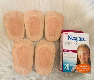 3M NEXCARE Opticlude EyePatch พลาสเตอร์ปิดตา (รูปไข่สีเนื้อ) ขนาด 5.7x8.25 cm.แบ่งชิ้นและยกกล่อง