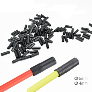 50Pcs/Set Mountain Road Bike Bicycle Brake Gears Outer Cable End Caps Tips Crimps Shift Derailleur Cable Wire Tip Cap Housing