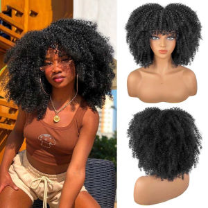 Cross-border wig Micro-curl explosive head Wig Womens high temperature silk Various colors Fluffy short African small curly hair headgear