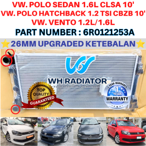 VOLKSWAGEN POLO 1.6L SEDAN / 1.2L HATCHBACK 10 / VENTO 1.2L 1.6L (26MM)DOUBLE LAYER TOP QUALITY Radiator Tangki Air