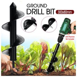 HAIRperone Garden Auger Drill Bit Planting Bulb Planter Spiral Hole Digger Tool | Mesin Korek Tanah | 种花草钻土打坑钻头
