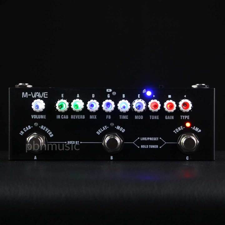 Multieffet Guitare M-Vave Cube Baby - 8 Amplis, 4 Effets, Accordeur, Rechargeable - Parfait Débutants