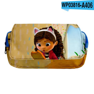 The New Gabbys Dollhouse Peripheral Casual Cool Simple Student Office Primary and Secondary School Students Pencil Case