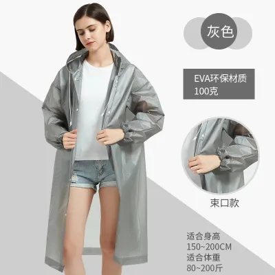 【FUCO】Áo mưa một mảnh trong suốt thời trang cho nữ Áo Mưa 1 Người Thích hợp cho xe đạp xe máy