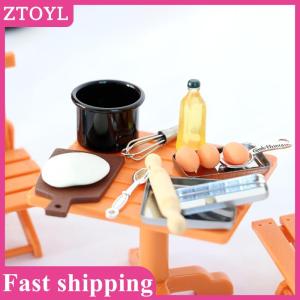 ZTOYL💝 1set Dollhouse Miniature Kitchen Cooking Model DIY Doll Furniture Accessories