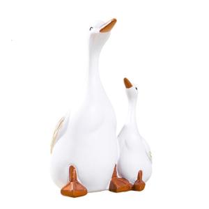 Nhựa vịt và vịt con figurine cho trang trí ngoài trời tăng cường thẩm mỹ của vườn và sân