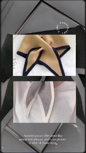 Red small scarf for women triangular scarf winter warm-up versatile for all occasions Korean-style new design knitted neck scarf suitable for autumn and winter protects cervical vertebra.