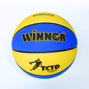 Bóng rổ WINNER cao su size 5 6 7 cho học sinh Tiểu học THCS THPT luyện tập thi đấu ngoài trời bền chắc bám tay tốt