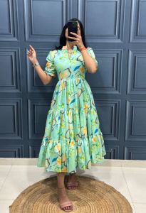 [PRE ORDER]  New Super Trendy Dress MAXI  FABRIC:-cotton fabric  SIZE:-S TO 2XL~ Delivery Lead Time : 10 days