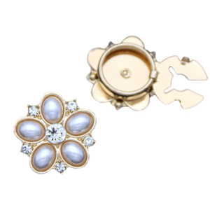 Detachable Flower Cuff Button Cover Button Decoration Formal Shirt Accessories Button Clip For Tuxedos And Evening Gowns
