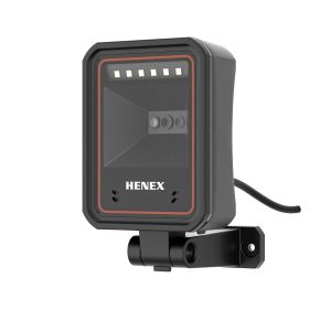Henex USB Wired Desktop Barcode Scanner 1D/2D Qr Code Reader with LED Light for A4 Size Paper CMOS Source POS System Scanner
