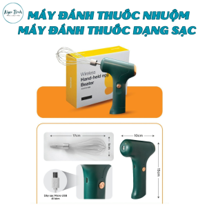 Máy đánh thuốc nhuộm đánh sữa đánh bột máy tạo bọt siêu khỏe có kèm dây sạc