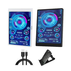 Metal USB C Secondary Screen 3.5Inch Clear and Dynamic Visuals Seamlessly Connection for Double Monitor Solution