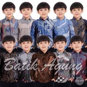 2-13 Tahun Kemeja Batik Anak Laki laki Lengan Panjang Motif Terbaru / Baju Batik Anak Laki Cowok Usia 2-13 Tahun / Atasan Batik Kondangan Pesta Sekolah Anak Cowok Laki Laki Modern Keren Murah / Baju Batik Pekalongan Solo Kekinian / Bisa COD Bayar Ditempat