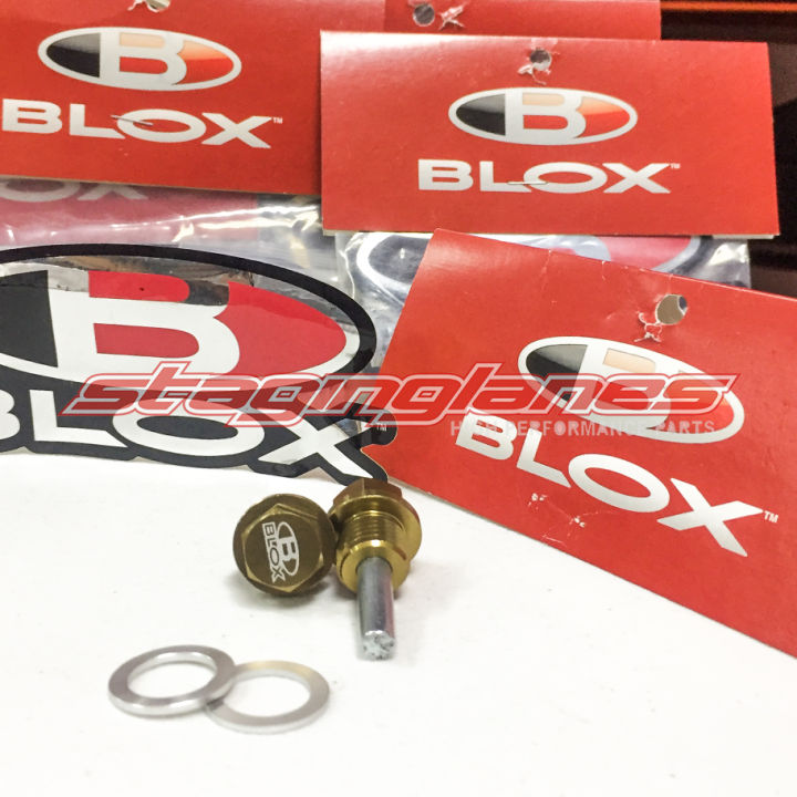 Magnetic Oil & Transmission Drain Plug Bolt Set For Honda Acura – M14x1.5, Gold