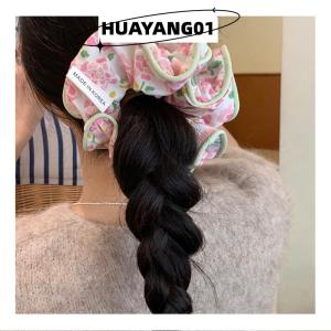 HUAYANG01 [HOT FASHION] ที่มัดผมรูปดอกไม้แฟชั่นเกาหลีสำหรับผู้หญิงเด็กผู้หญิงผมยางยืดเครื่องประดับผมห่วงผูกผมเชือกที่คาดผม