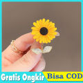 Bros Pin Bunga Matahari lucu Motif Bunga Desain Fashion Aksesoris Pakaian Pin. 