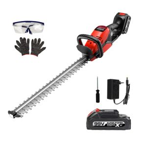 MASARU เครื่องตัดแต่งพุ่มไม้ไร้สาย ใบ 20 นิ้ว ใบเลื่อย SK5 แข็งแรง คม ทน ตัดแต่งต้นไม้ ทำสวน