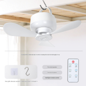 [Rechargeable Style] Toilet Dedicated Small Fan Perforated Night Light Shit-sucking Matching Handy Tool Electric Fan Wall Fan