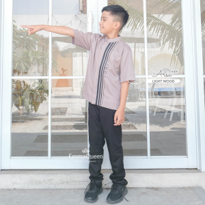 EmmaQueen - Koko Arsa Kids Lengan Pendek Premium Toyobo XS/XXL Variasi Unik Poliflex Flock