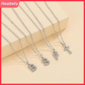Heabety Thời Trang Shining Thư A-Z Mặt Dây Chuyền Quyến Rũ Vòng Cổ 26 Ban Đầu Bảng Chữ Cái Tên Xương Đòn Chuỗi Đảng Ngày Valentine Trang Sức Quà Tặng