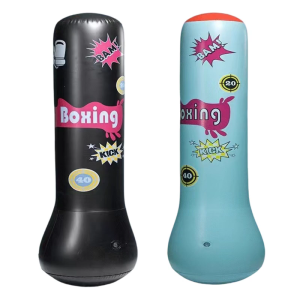 Kids Punching Bags Inflatable Boxing Bag Toy Kicking Boxing Column Sandbag Children Boxing Punch Kicking Toy Enduring
