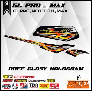 Striping Hologram GL PRO MAX-Stiker Lis Decal Motor GL Pro/Max Racing Keren Elegan
