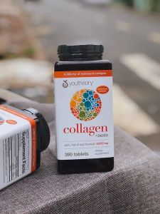 Viên uống làm đẹp da chống lão hóa Collagen youtheory của Mỹ 390 viên-VIFASHOP
