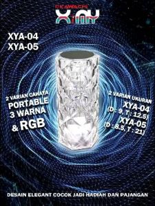 Lampu LED Hias Meja Kamar Tidur Aesthetic Kawachi Ximy XYA-04-05 Tricolor RGB