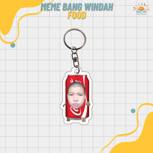 KEYCHAIN MEME BANG WINDAH FOOD/AKSESORIS GANTUNGAN KUNCI