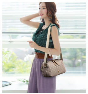 Wolf.id T272 Shoulder Bag Kasual Tas Selempang Bahu Wanita Bahan Kain Oxford Polyester Women Sling Bag Fashion Style Korea Motif Monogram [BISA COD]