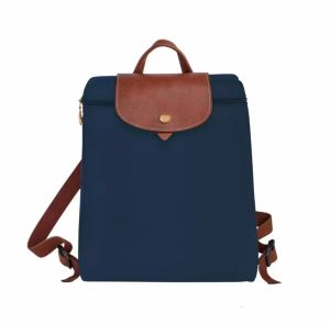 New dragon-patterned leather foldable backpack suitable for commuting embroidered large capacity casual travel nylon waterproof backpack