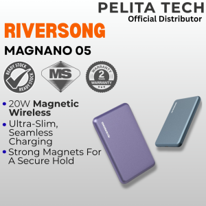 RIVERSONG MAGNANO 05 POWER BANK | Strong Magnetic Connection | High Speed Data Sync | 360° Rotation
