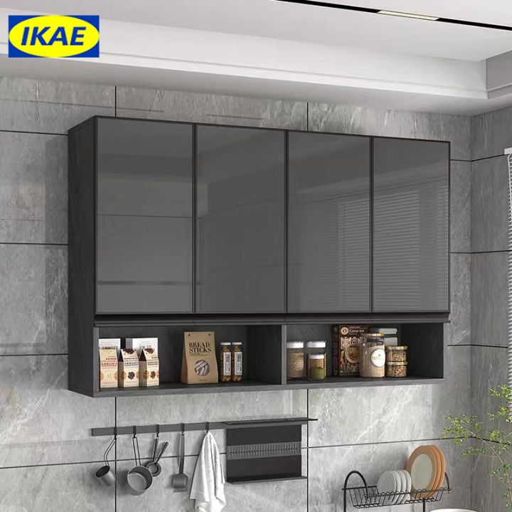 IKAE Wood Hanging Cabinet Kitchen Cabinet Wooden Wall Cabinets Cupboard ...