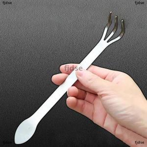 [COD] fjdse คราดสเตนเลสสำหรับปลูกพืชกระถางดิน3ง่ามกันสนิมแบบมือถือเครื่องมือทำสวนบ้าน1ชิ้น