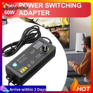 3-36V 60W Power Adapter Adjustable Voltage with Display Screen US Plug