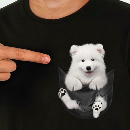 Pocket Cute Samoyed Puppy - T-Shirt Pocket Cute Samoyed Puppy - T-Shirt