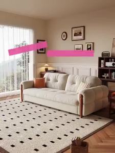 LZ-2024 New Cream Style Living Room Folding Dual Purpose escc Bed French Solid Wood Sofa