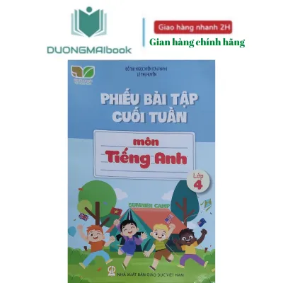 Sách - Phiếu bài tập cuối tuần Tiếng Anh 4 mới 2023 - Kết nối tri thức với cuộc sống