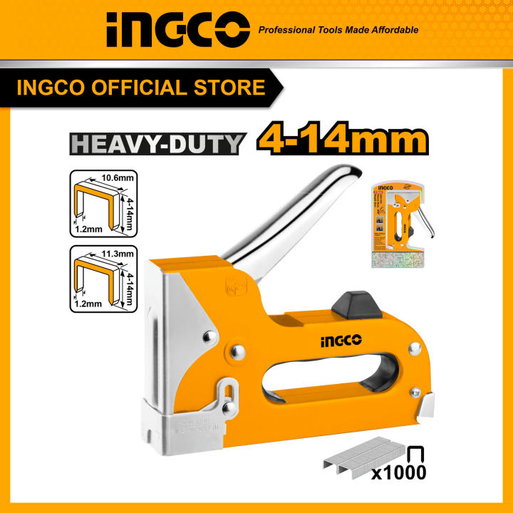 Hekter Tembak Manual Industrial Paku Staples Gun Ingco Hsg Lazada