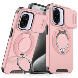For Samsung Galaxy A07 A06 4G 5G 2025 Case Shockproof Armor Slide Magnetic Casing For SamsungA07 SamsungA06 Ring Stand Protection Phone Back Cover