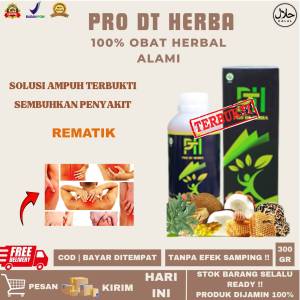 Obat Rematik Herbal Non Cina Asam Urat Nyeri Tulang Kaki Sendi Syaraf Kejepit Nyeri Tulang - PRO DT HERBA Madu 100% Original