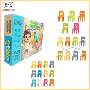 SKISOPGO Chairs tower balancing chairs stacking chairs training stacked building block boardgames 椅子叠叠乐平衡椅子桌游