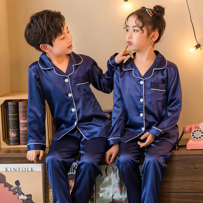 Children's pajamasஐ✖Malaysia readystock Silky feel sleeping clothes pajamas  women night sleepwear ladies pyjamas set sho